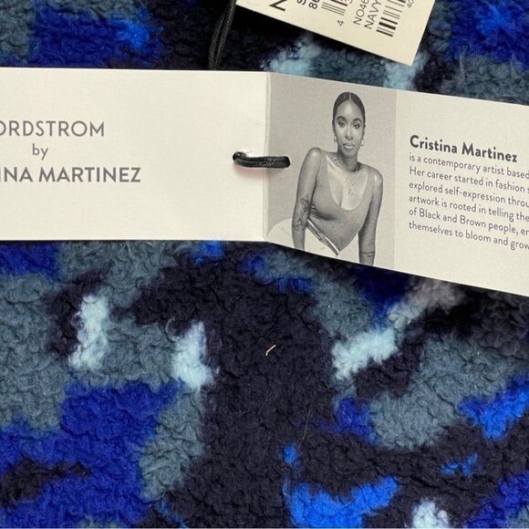 Nordstrom x Cristina Martinez Gender Inclusive High Pile Fleece Jacket Small NEW - Picture 9 of 16
